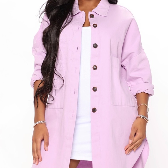 Lavender Shacket - Picture 2 of 2